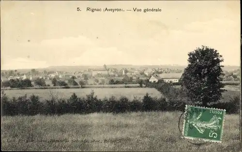 Ak Rignac Aveyron, Gesamtansicht