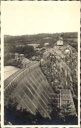 Ak Sarrans Aveyron, Barrage, Sperrmauer