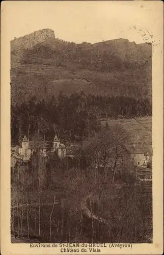 Ak Saint Jean du Bruel Aveyron, Château du Viala