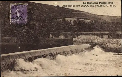 Ak Côtes d'Armor, Déversoir de Bon Repos, près Gouarec, Wehr