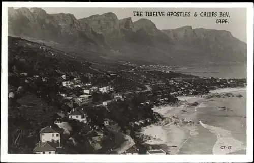 Ak Cape Town Kapstadt Südafrika, The Twelve Apostles, Camps Bay