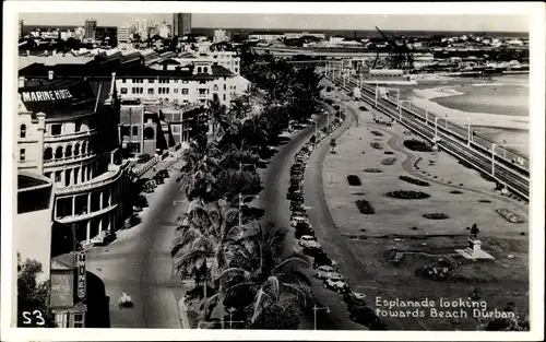 Ak Durban Südafrika, Esplanade looking towards Beach