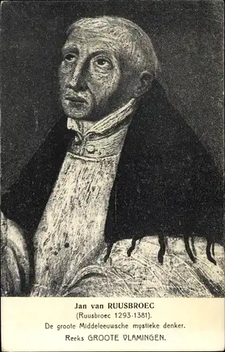 Künstler Ak Jan van Ruusbroec, Middeleeuwsche mystieke denker, Theologe, Schriftsteller