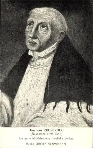 Künstler Ak Jan van Ruusbroec, Middeleeuwsche mystieke denker, Theologe, Schriftsteller