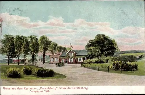 Ak Grafenberg Düsseldorf am Rhein, Restaurant Rolandsburg