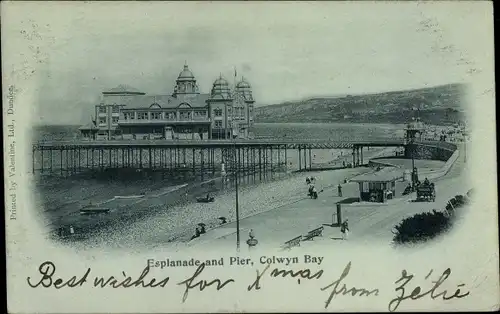 Ak Colwyn Bay Wales, Esplanade and Pier