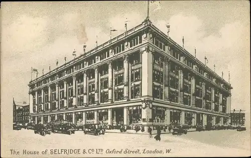 Künstler Ak London City, The House of Selfridge and Co. Ltd.