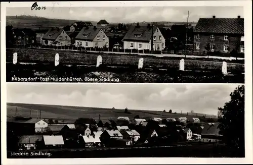 Ak Bobritzsch Hilbersdorf in Sachsen, Obere Siedlung, Niedere Siedlung