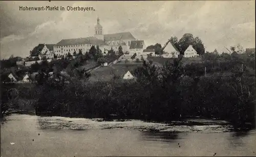 Ak Hohenwart Markt in Oberbayern, Klosterberg, Wasserpartie