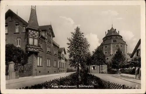 Ak Alzey in Rheinhessen, Schillerplatz