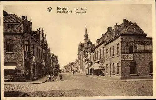 Ak Nieuport Nieuwpoort Westflandern, Langestraat