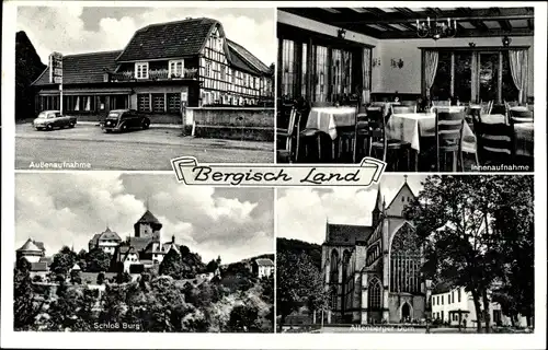 Ak Hilgen Burscheid in Nordrhein Westfalen, Heyder's Altbergische Gaststätte, Innenansicht, Dom