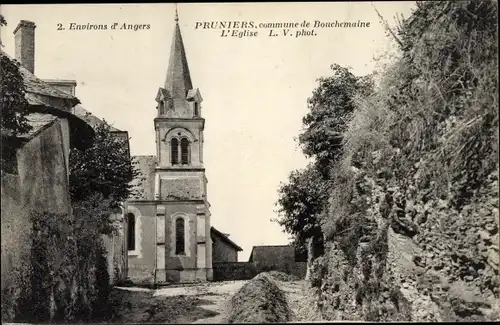 Ak Pruniers Bouchemaine Maine et Loire, Eglise