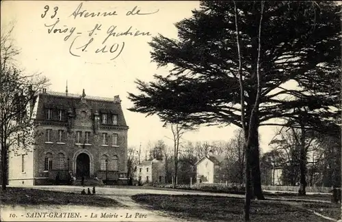 Ak Saint Gratien Val d’Oise, La Mairie, Le Parc