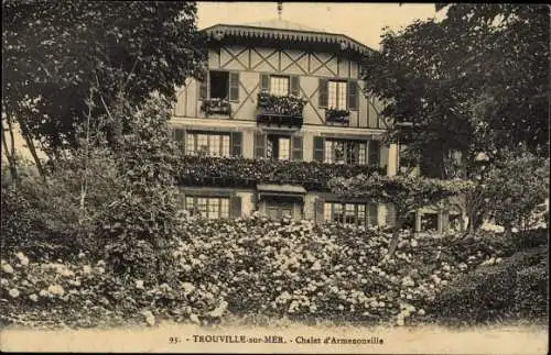 Ak Trouville sur Mer Calvados, Chalet d'Armenonville