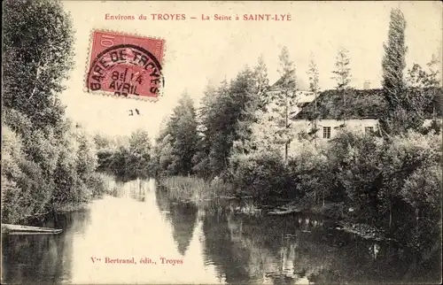 Ak Saint Lyé Aube, La Seine