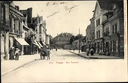 Ak Troyes Aube, Rue Turenne