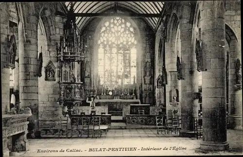 Ak Bulat Pestivien Côtes d'Armor, Kircheninneres