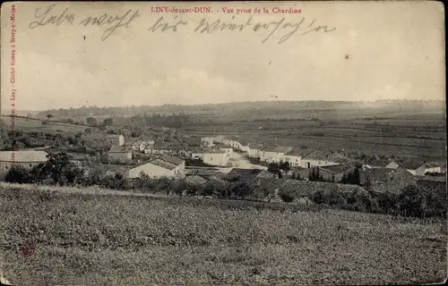 Ak Liny devant Dun Meuse, Vue prise de la Chardine