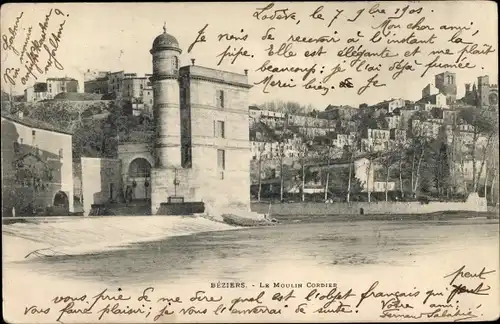 Ak Béziers Hérault, Le Moulin Cordier