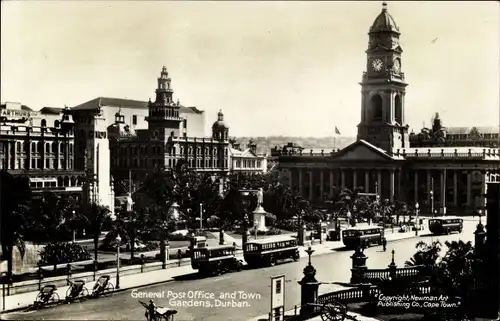 Ak Durban Südafrika, General Post Office, Town Gardens