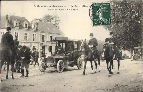 Ak Chasses de Chambord, La Saint Hubert, Depart pour la Chasse