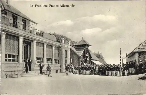 Ak La Frontiere Franco Allemande, Deutsch Französische Grenze