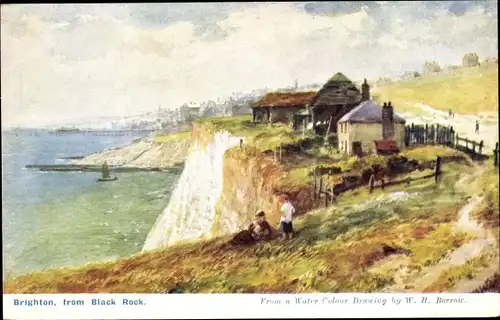 Künstler Ak Borrow, W. H., Brighton East Sussex, View from Black Rock