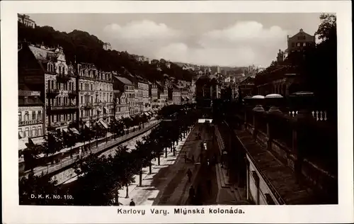 Ak Karlovy Vary Karlsbad Stadt, Mühlbrunnkolonnade