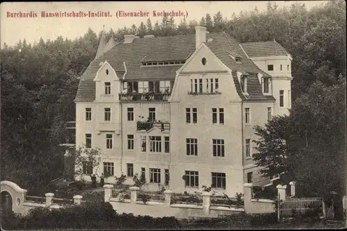 Ak Lutherstadt Eisenach in Thüringen, Burchardis Hauswirtschaftsinstitut, Kochschule