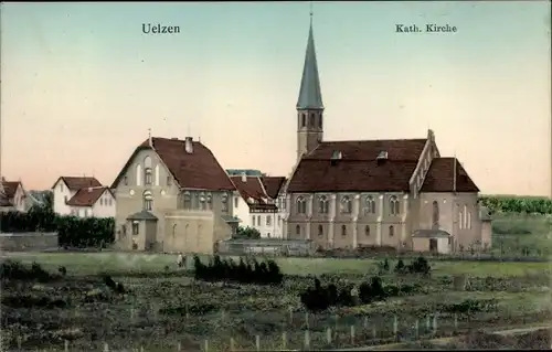Ak Uelzen in Niedersachsen, Kath Kirche