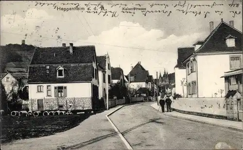 Ak Heppenheim an der Bergstraße, Kaiserstraße