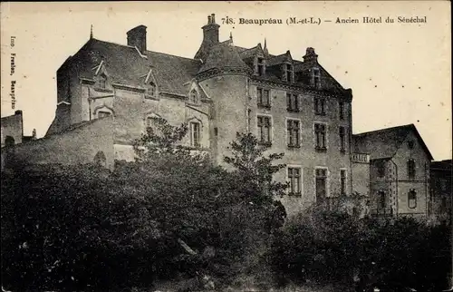 Ak Beaupréau Maine et Loire, Ancien Hotel du Senechal