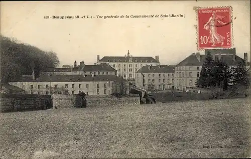 Ak Beaupréau Maine et Loire, Vue générale de la Communaute de Saint Martin