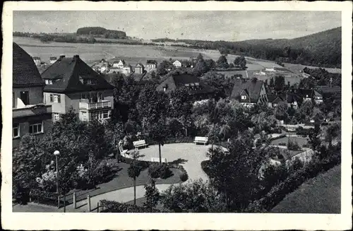 Ak Oberschlema Bad Schlema in Sachsen, Hindenburganlagen