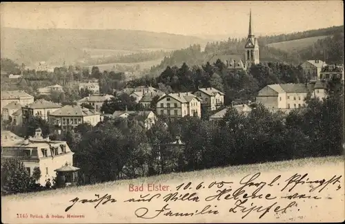 Ak Bad Elster im Vogtland, Teilansicht