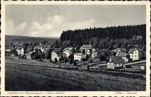 Ak Finsterbergen Friedrichroda im Thüringer Wald, Villenviertel, Gesamtansicht