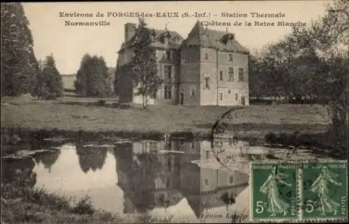 Ak Forges les Eaux Seine Maritime, Chateau de la Reine Blanche