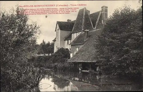 Ak Sainte Foy de Montgommery Calvados, Vieux Chateau