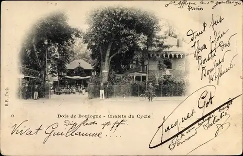 Ak Bois de Boulogne Hauts de Seine, Chalets du Cycle