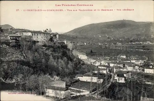 Ak Saint Bertrand de Comminges Haute Garonne, Vue sur Valcabrère