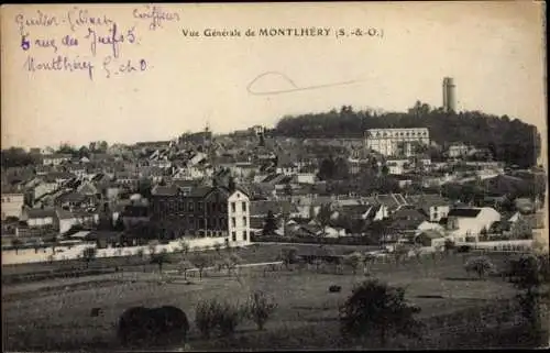 Ak Montlhery Essonne, Vue générale