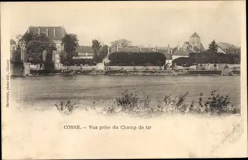 Ak Cosne Nièvre, vue prise du Champ de tir