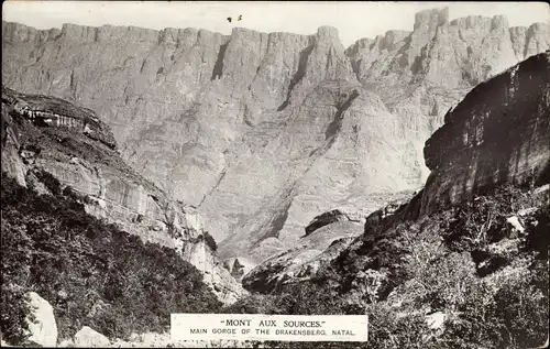 Ak Natal Südafrika, Mont aux Sources, Main Gorge of the Drakensberg