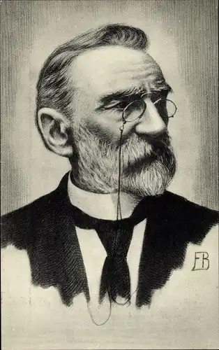 Ak Journalist und Dichter August Snieders, Portrait