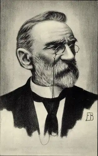 Ak Journalist und Dichter August Snieders, Portrait