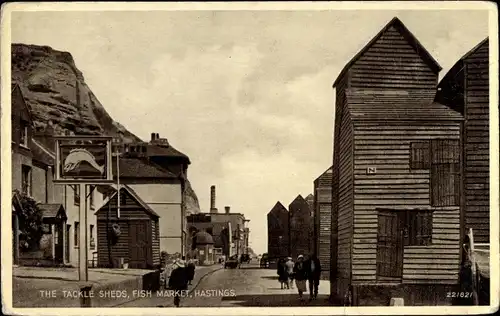 Ak Hastings East Sussex England, The Tackle Sheds, Fish Market