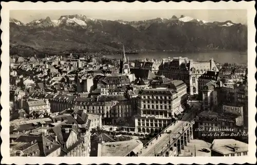 Ak Lausanne Kanton Waadt, Vue de la Tour Bel-Air