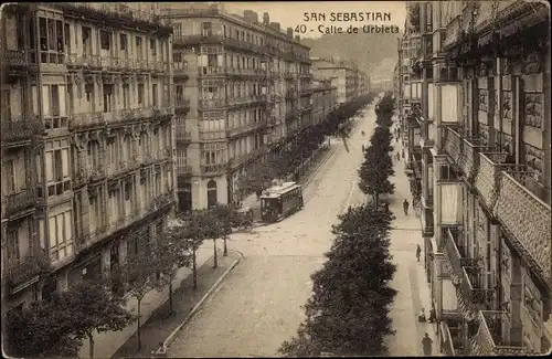 Ak San Sebastian Baskenland, Calle de Urbieta