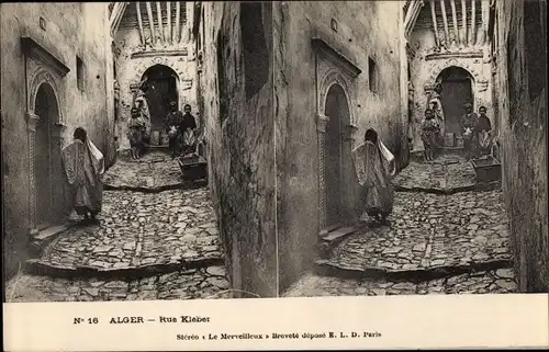 Stereo Ak Algier Alger Algerien, Rue Kleber